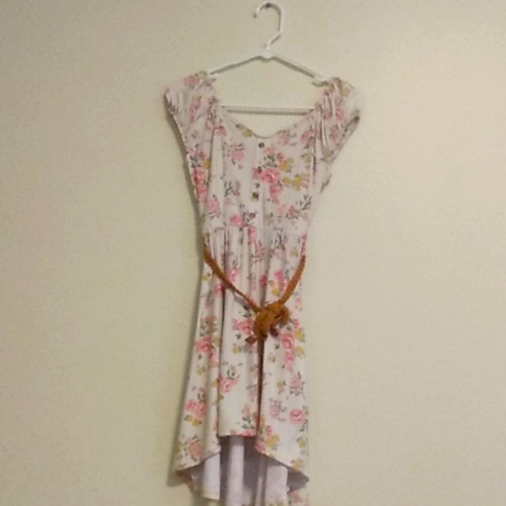 Floral white dress